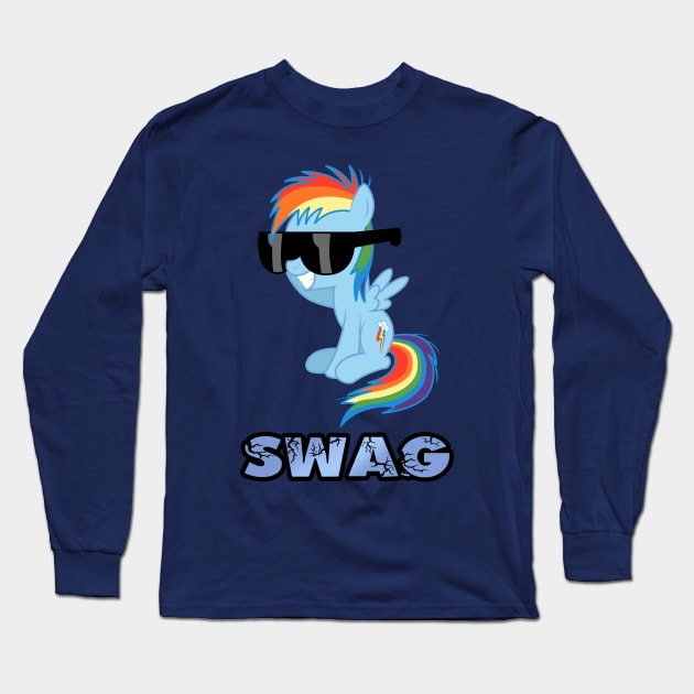 Filly Swag Long Sleeve T-Shirt by ToxicMario